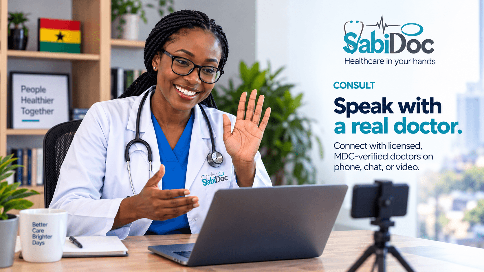 SabiDoc: real doctors, real care (slide 1 of 8)